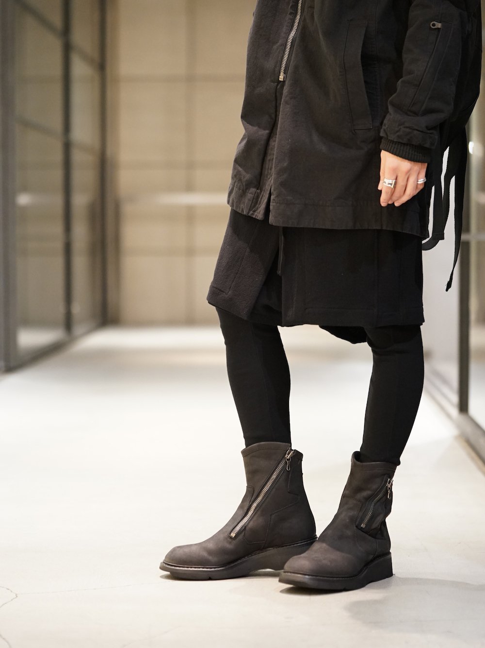 hannibal. Knitted Coat Filip Wool Slate Style 01