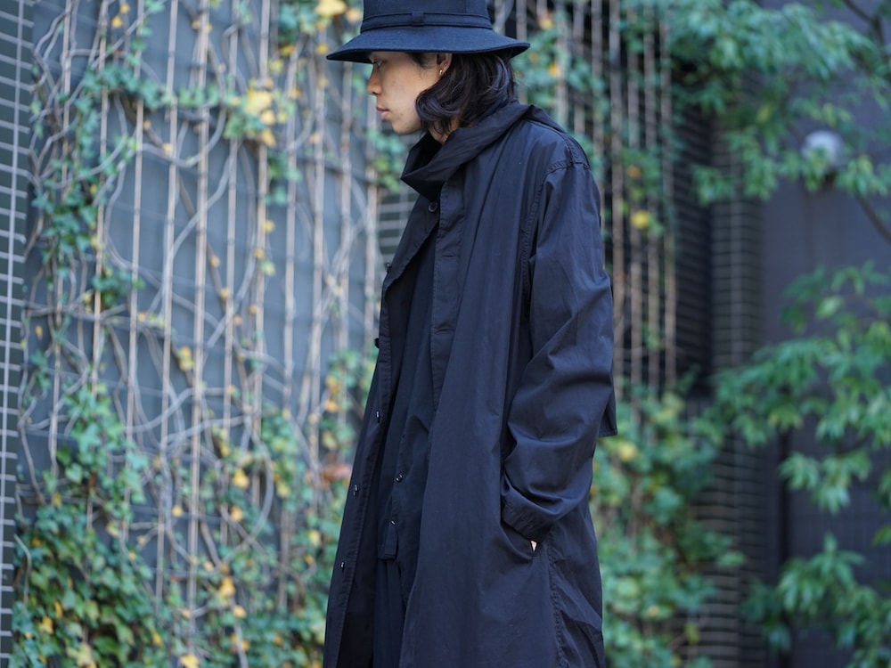 Yohji Yamamoto SS18 Dyed Coat with Stole Style 01