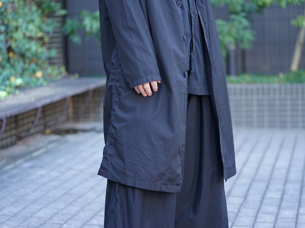 Yohji Yamamoto SS18 Dyed Coat with Stole Style 01