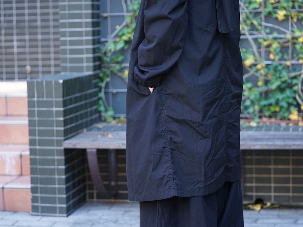 Yohji Yamamoto SS18 Dyed Coat with Stole Style 01