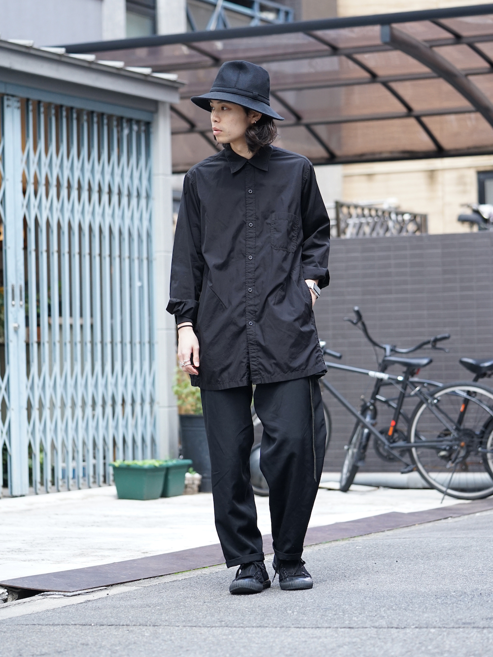 Yohji Yamamoto SS18 Dyed Coat with Stole Style 01