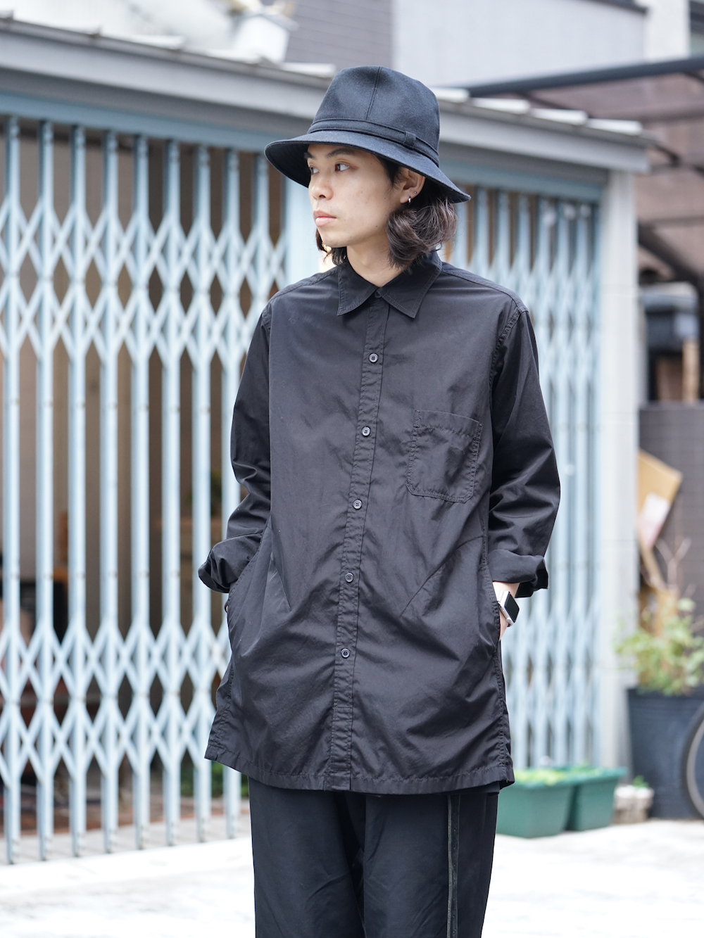 Yohji Yamamoto SS18 Dyed Coat with Stole Style 01