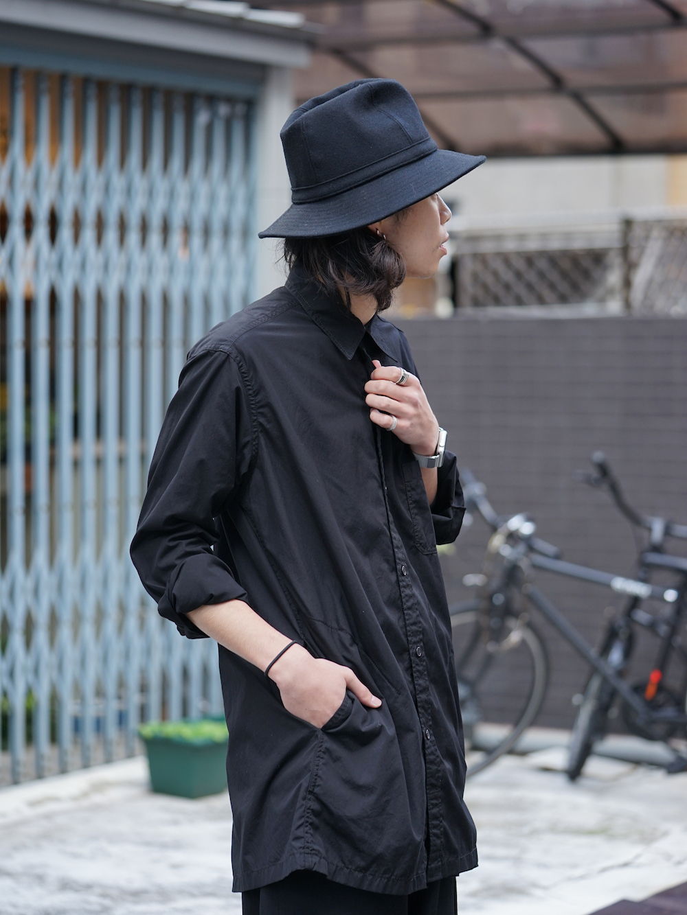 Yohji Yamamoto SS18 Dyed Coat with Stole Style 01