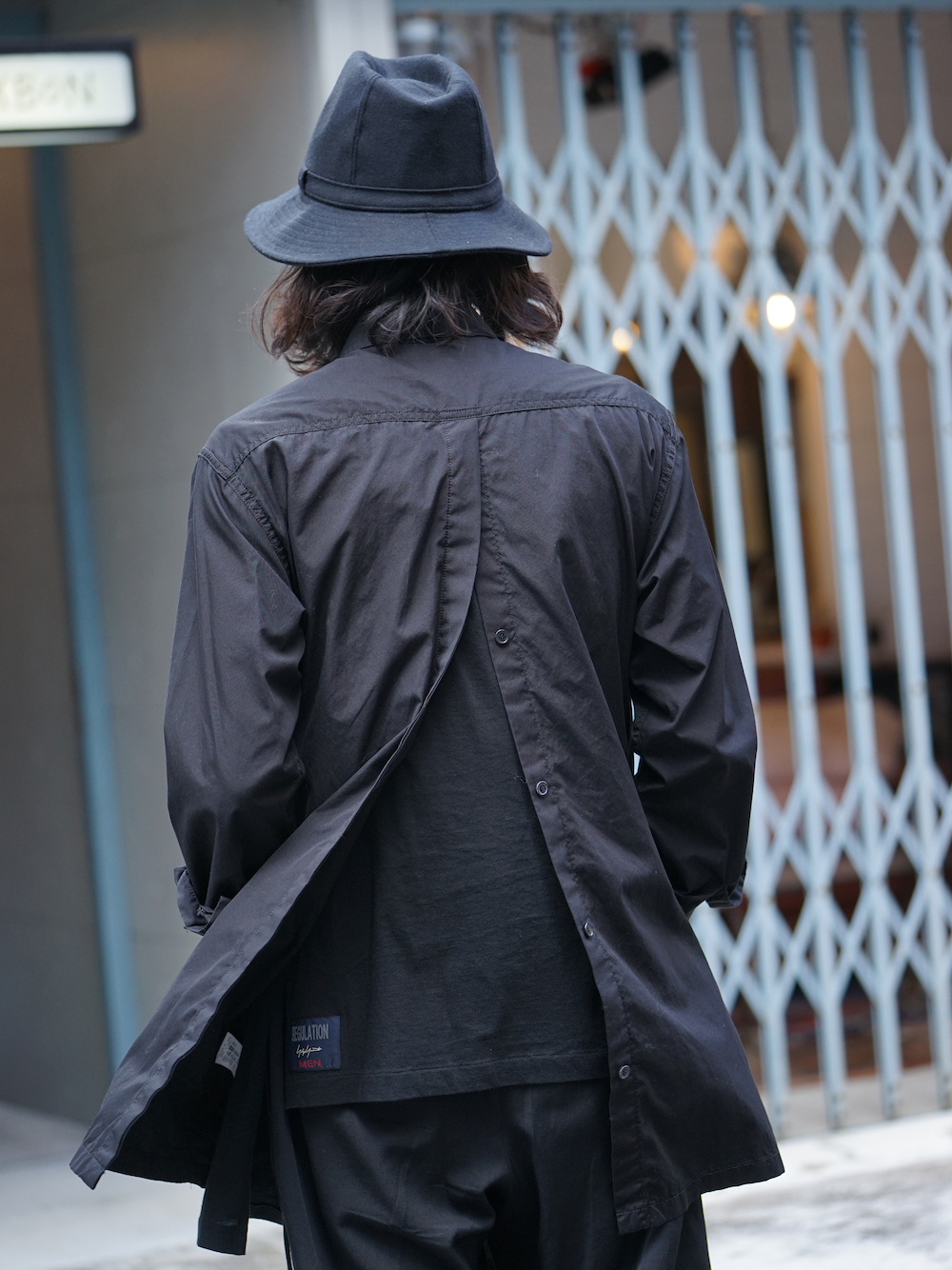 Yohji Yamamoto SS18 Dyed Coat with Stole Style 01