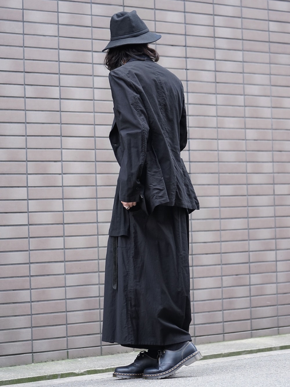Yohji Yamamoto Single Outer Jacket and Hakama Pants 01