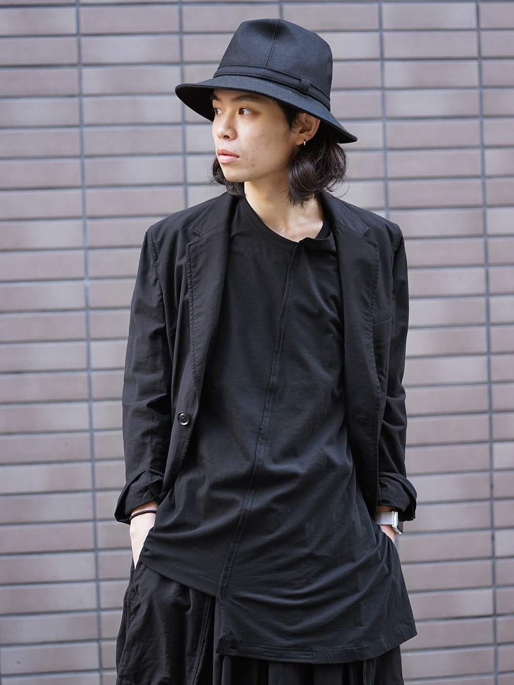Yohji Yamamoto Single Outer Jacket and Hakama Pants 01