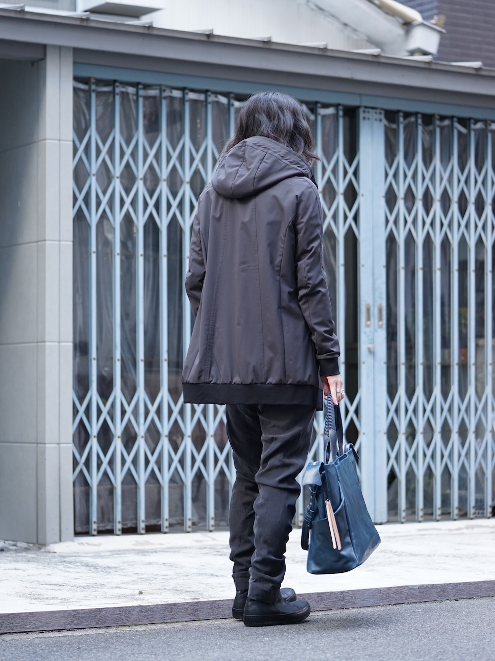 The Viridi-anne 18SS Lamb Hood Blouson Style 04