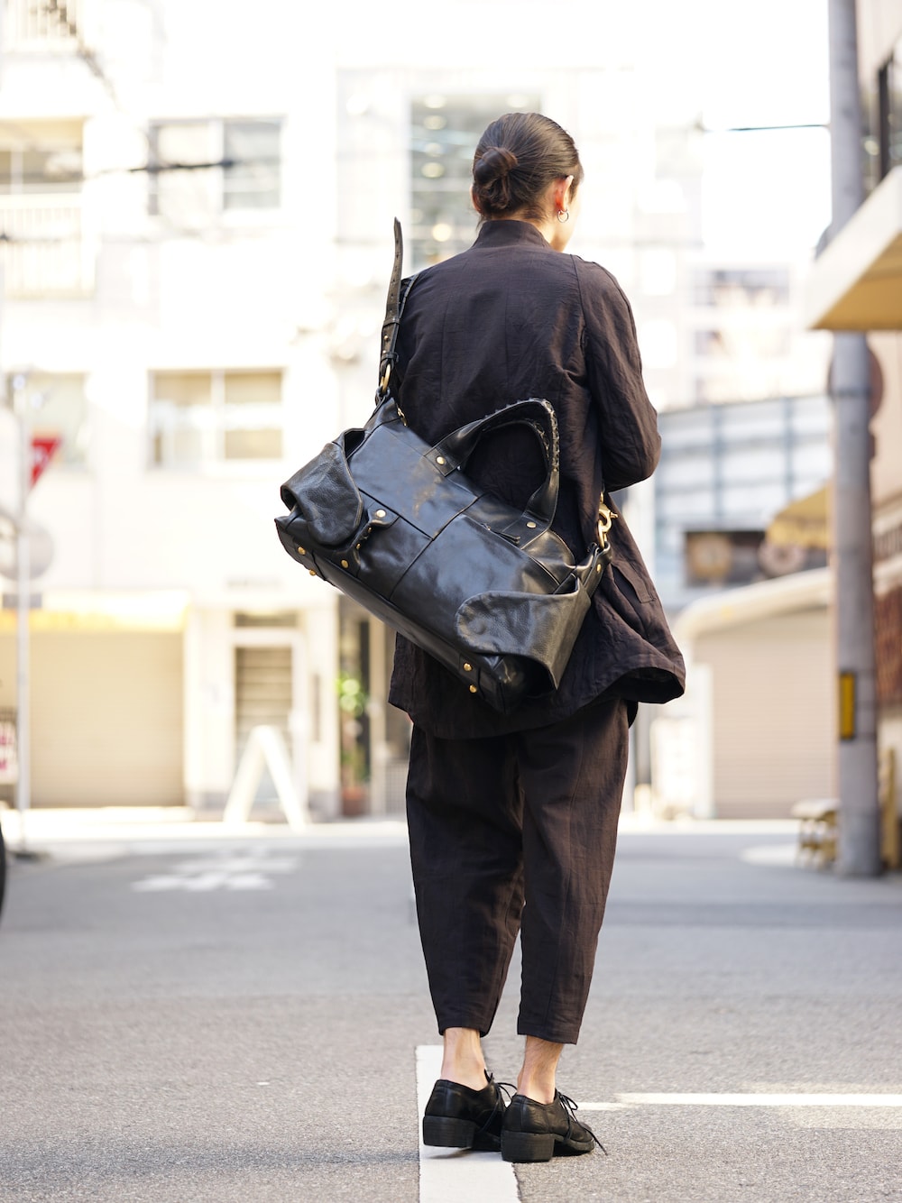 SADDAM TEISSY Sumi Dyed Linen Tailored Suit Style 03