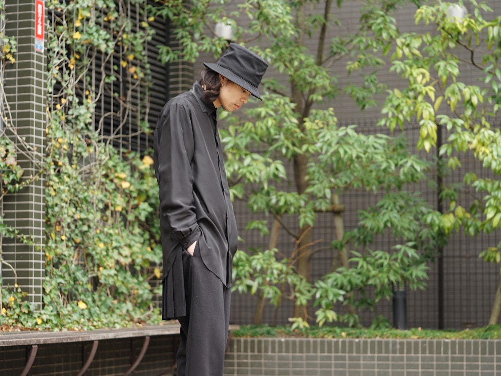 Yohji Yamamoto ヨウジヤマモト SS18 All Black Silk Material