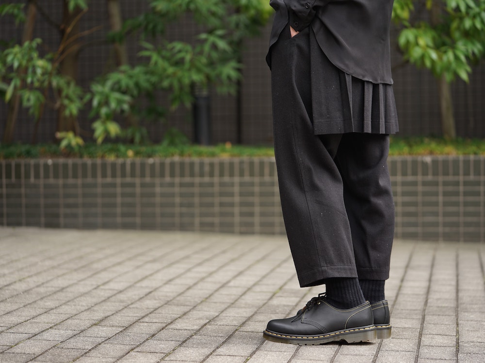 Yohji Yamamoto SS18 All Black Silk Material Style 01