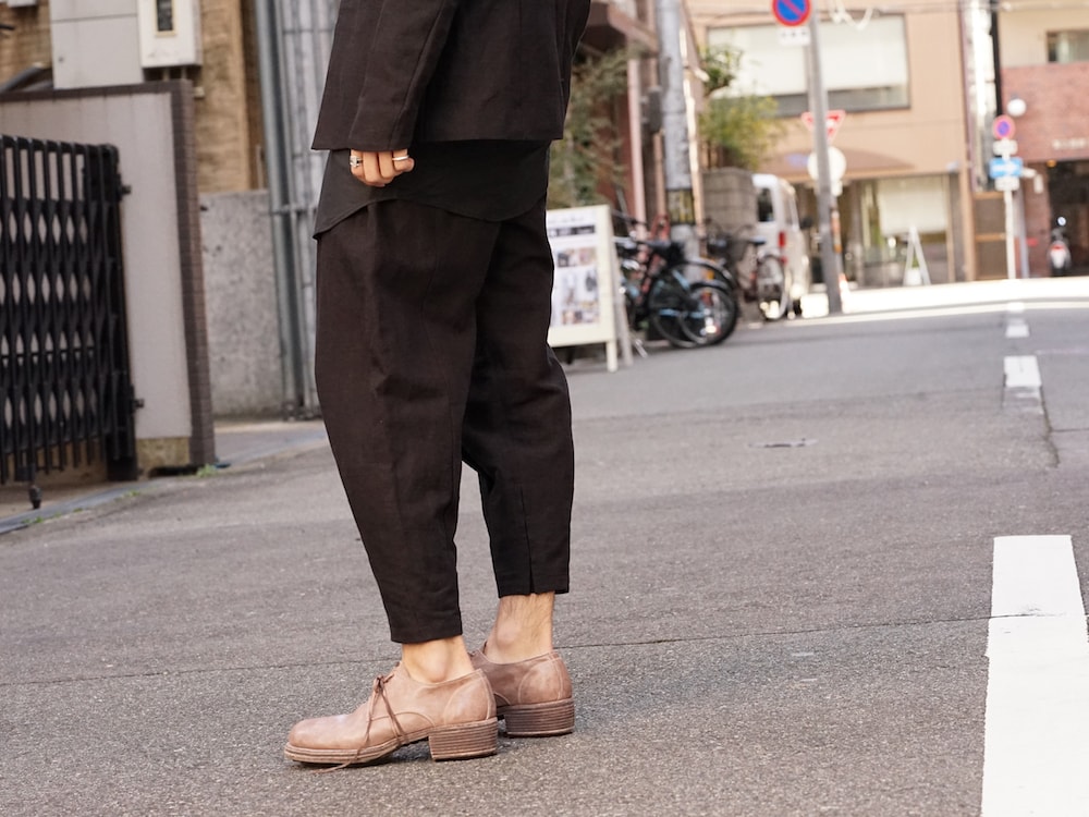 DEVOA SS18 Jacket Cotton Linen Check Bordeaux Style 09