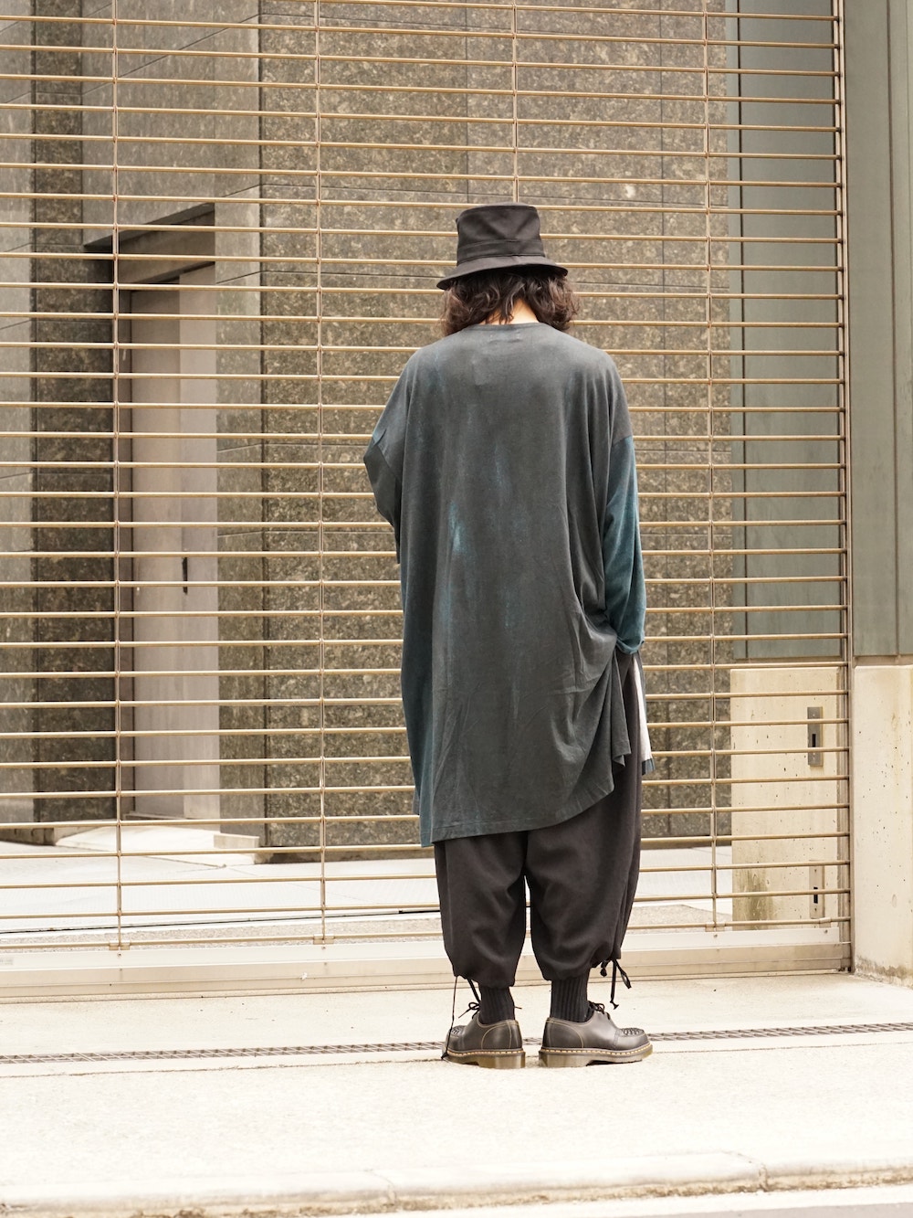 Yohji Yamamoto Utida Suzume Print Oversized Round Neck Long Sleeve (Kagero) Style 03