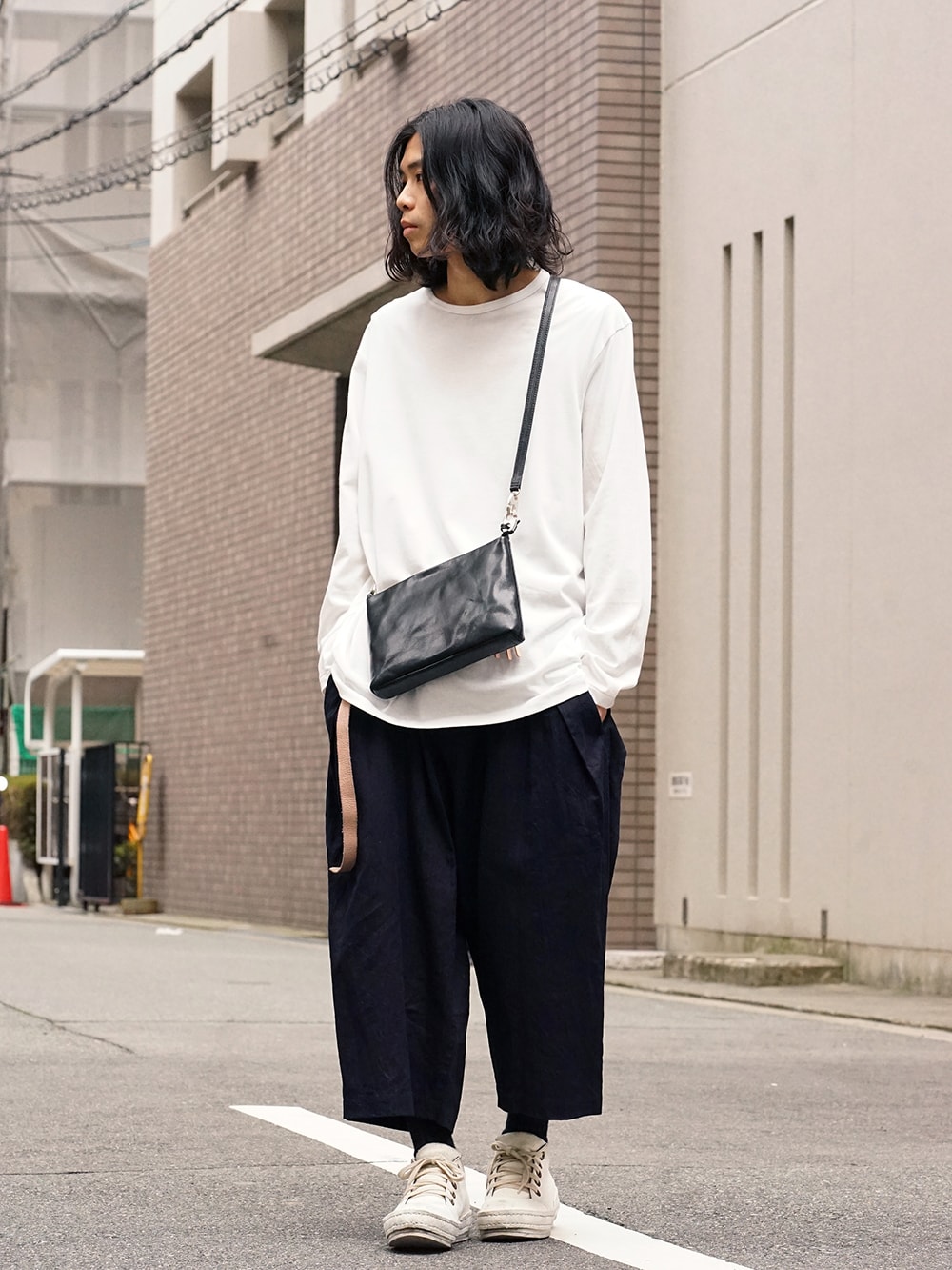 Yohji Yamamoto Side Tuck Pants Style 02