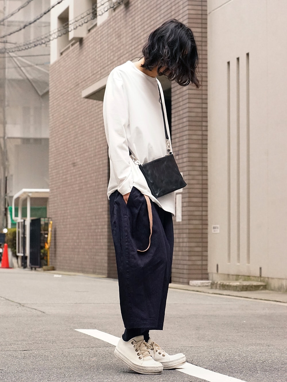 Yohji Yamamoto Side Tuck Pants Style 03