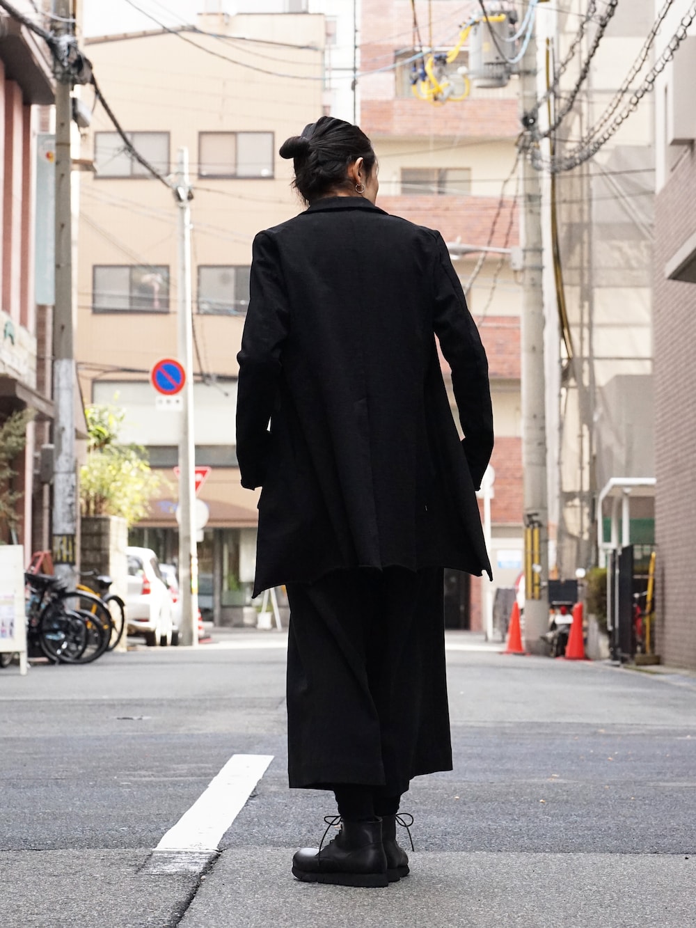 The Viridi-anne 18SS Hanging Inlay Long Jacket Style 01