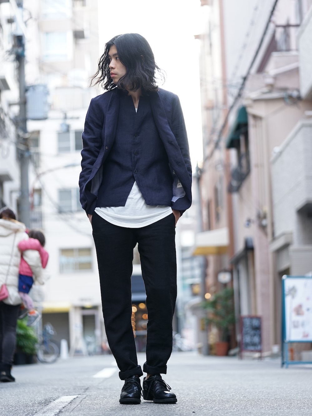 hannibal SS18 Navy Linen Jacket and Vest Style