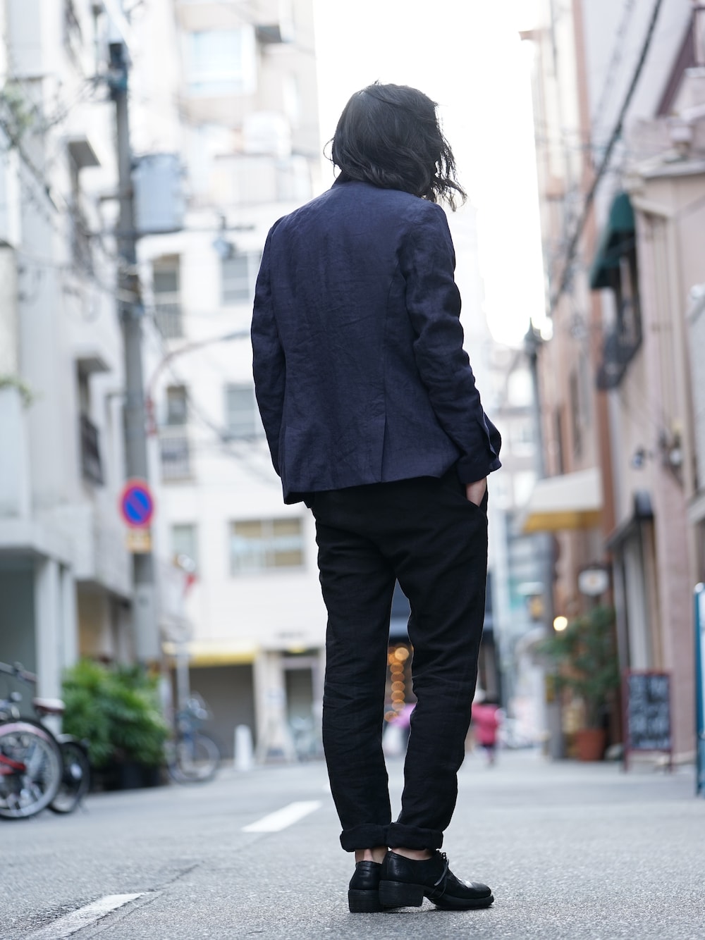 hannibal SS18 Navy Linen Jacket and Vest Style