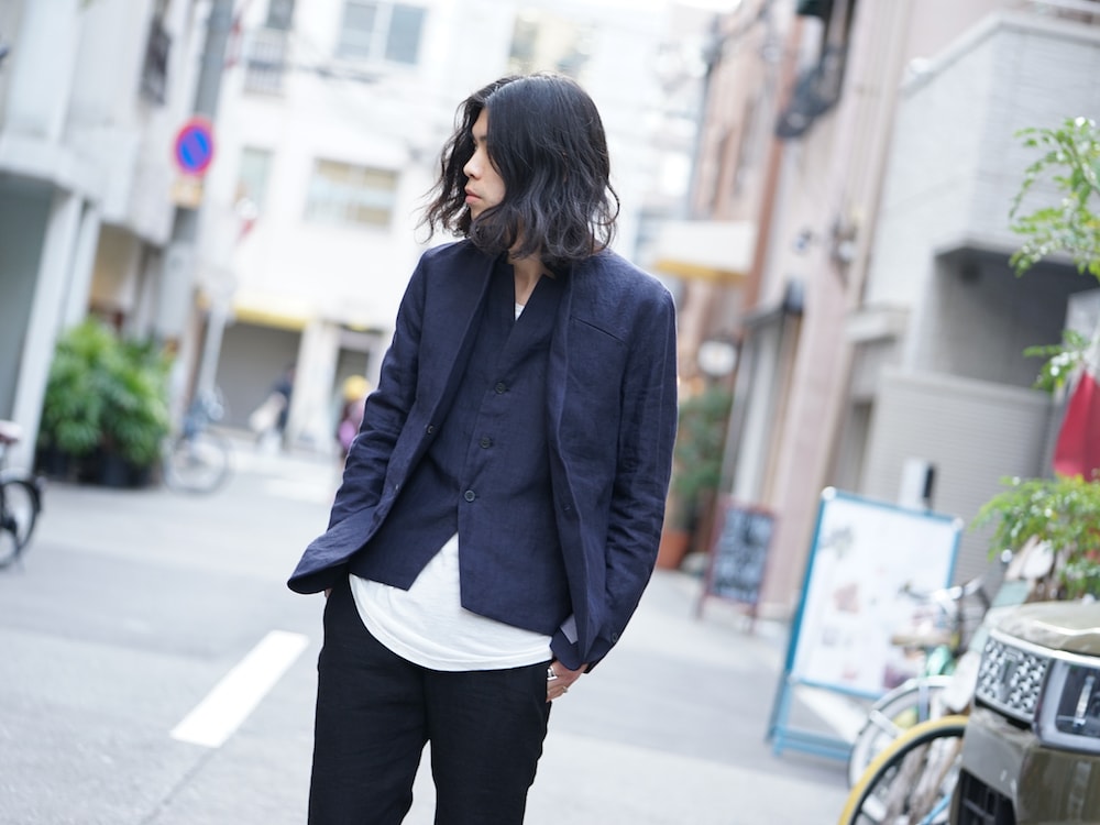 hannibal SS18 Navy Linen Jacket and Vest Style