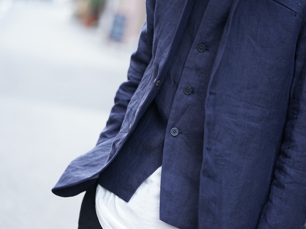 hannibal SS18 Navy Linen Jacket and Vest Style