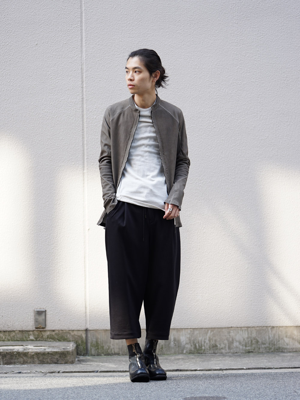 ISAAC SELLAM SS18 Stretch Leather Shirt Style