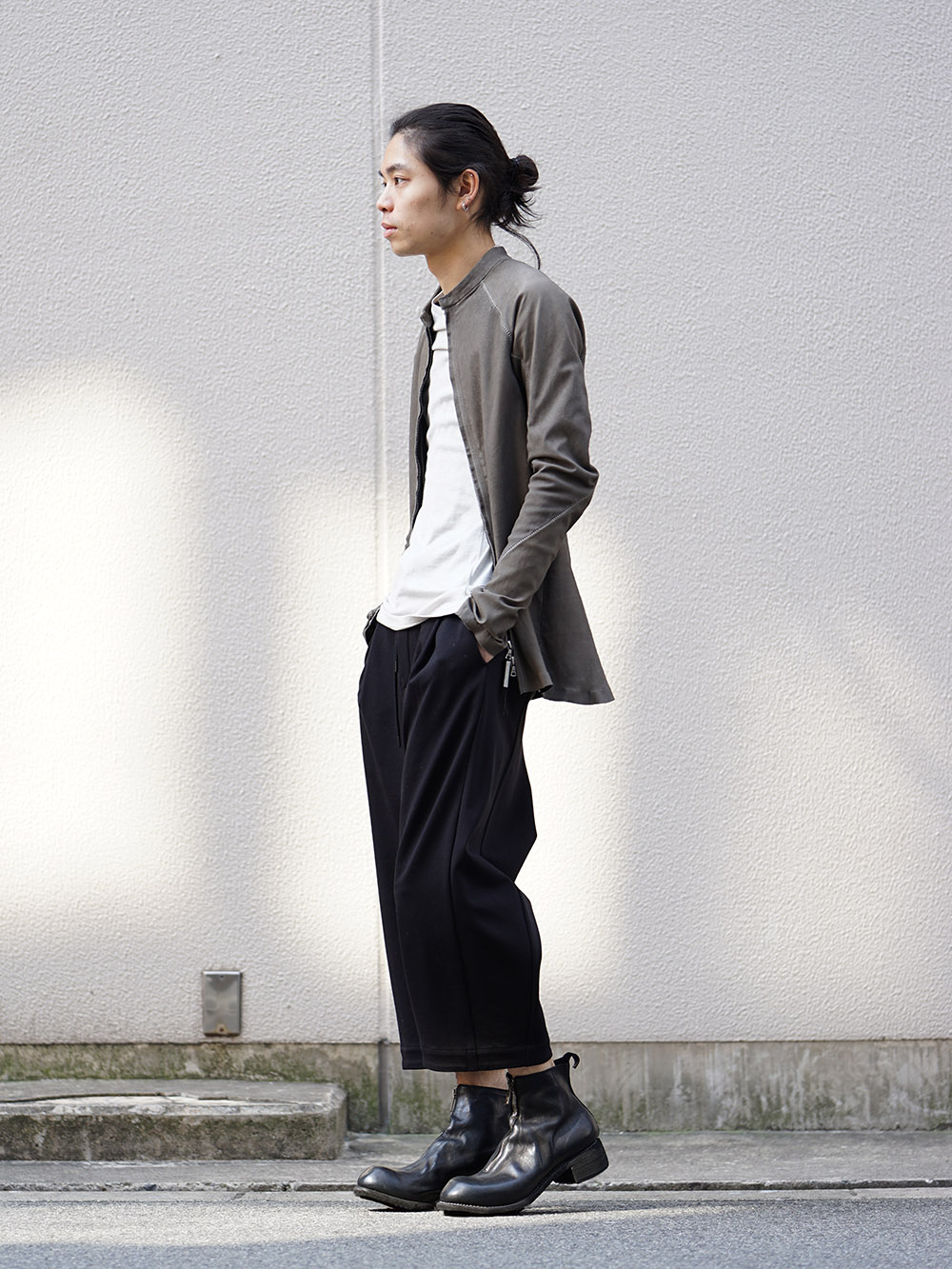 ISAAC SELLAM SS18 Stretch Leather Shirt Style