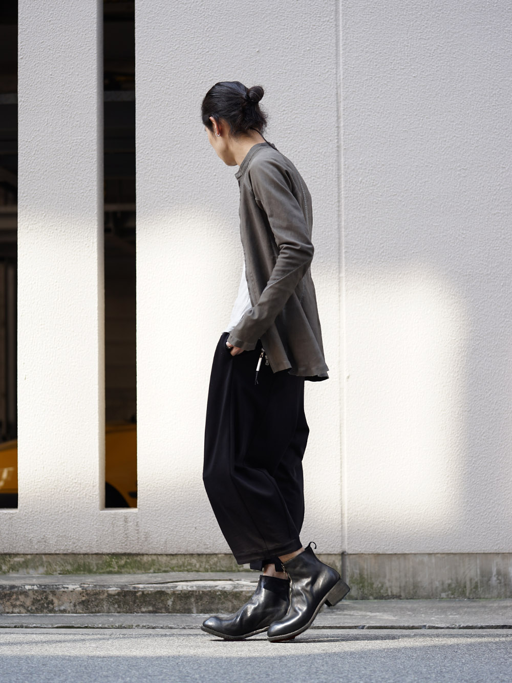 ISAAC SELLAM SS18 Stretch Leather Shirt Style