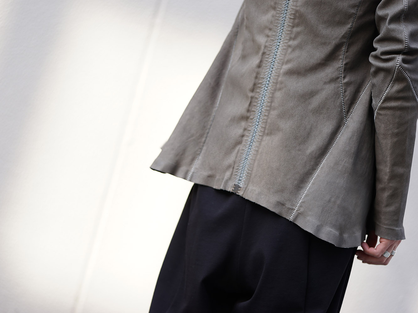 ISAAC SELLAM SS18 Stretch Leather Shirt Style