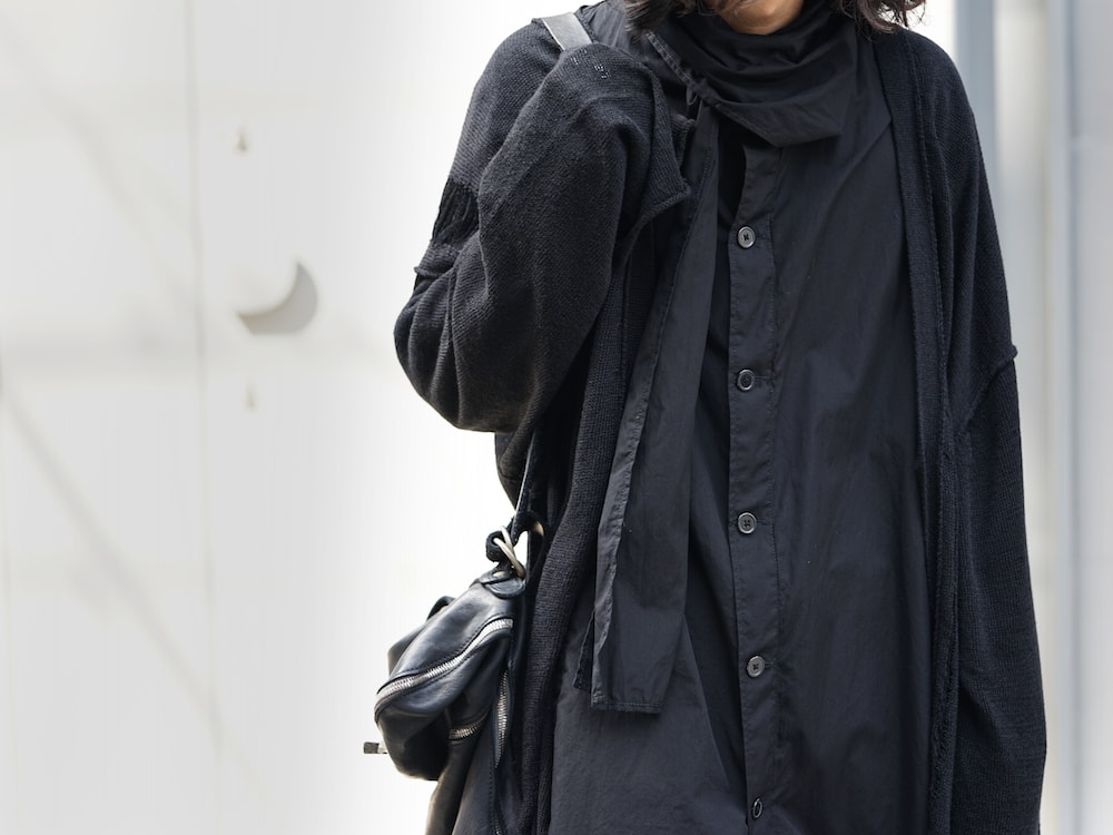 Yohji Yamamoto Damage Knit Design Cardigan Style