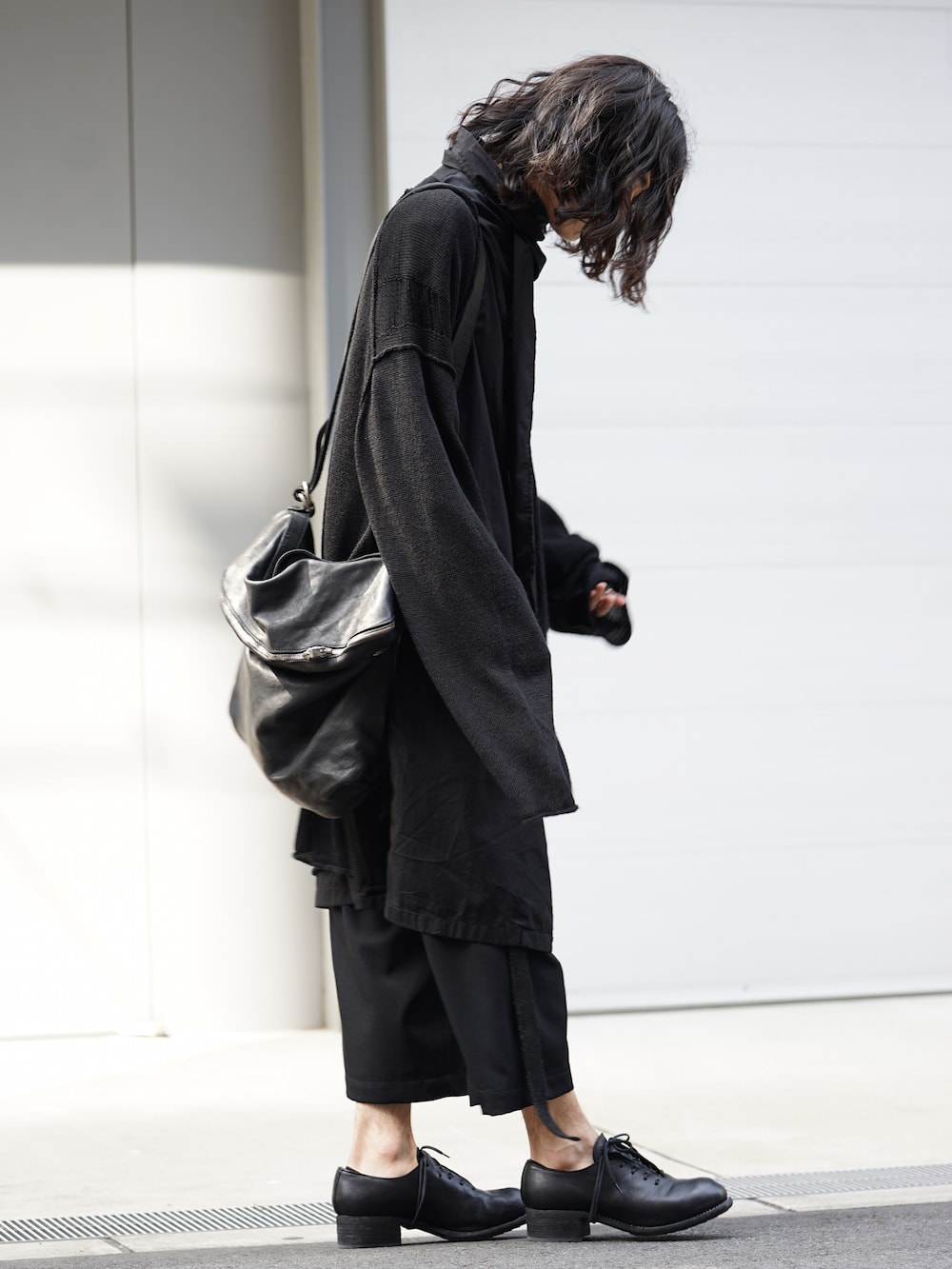 Yohji Yamamoto Damage Knit Design Cardigan Style back