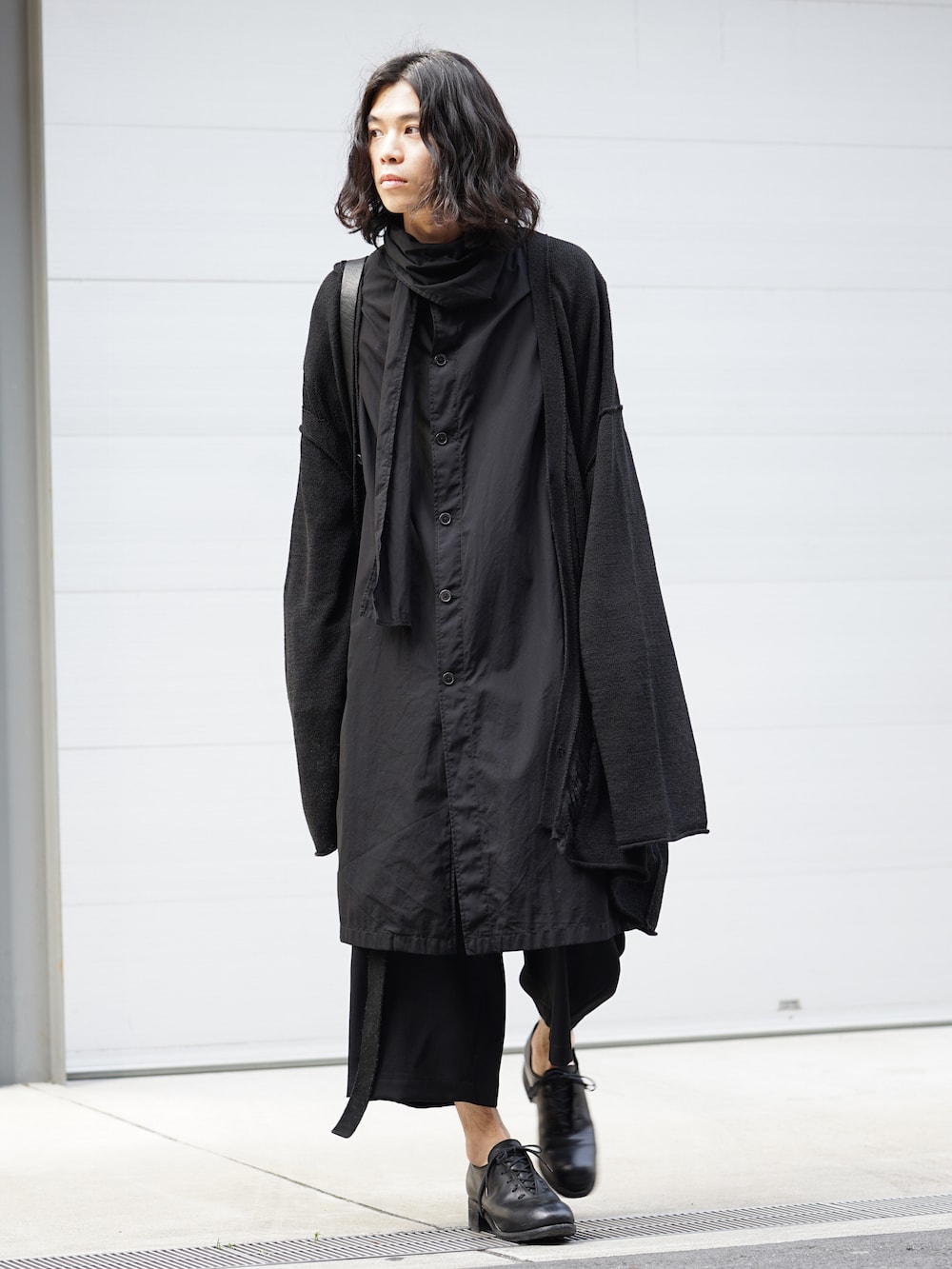 Yohji Yamamoto Damage Knit Design Cardigan Style - FASCINATE BLOG