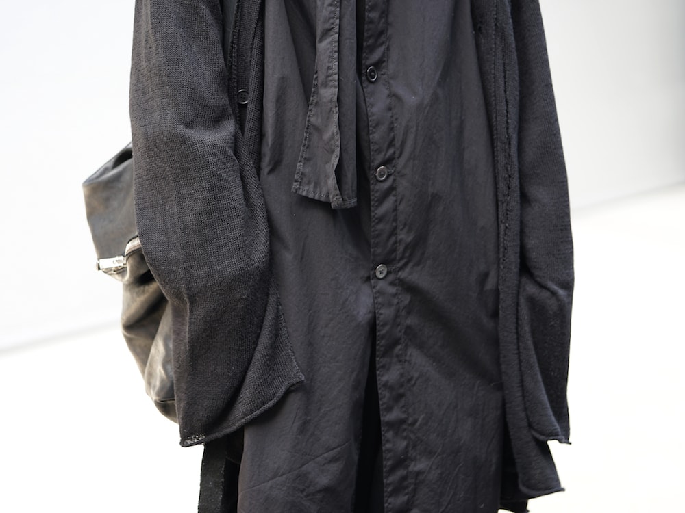 Yohji Yamamoto Damage Knit Design Cardigan Style