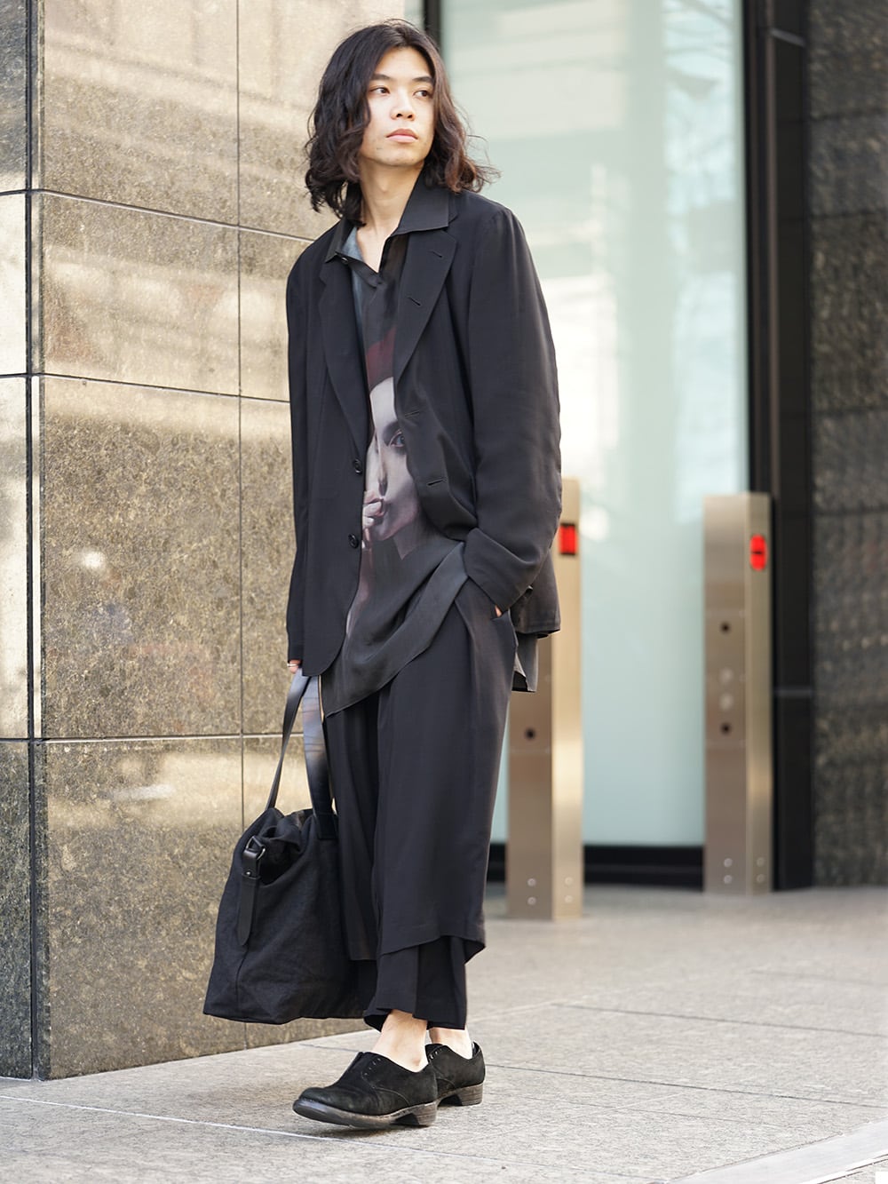 Yohji Yamamoto Rayon Jacket and Pants Style - FASCINATE BLOG