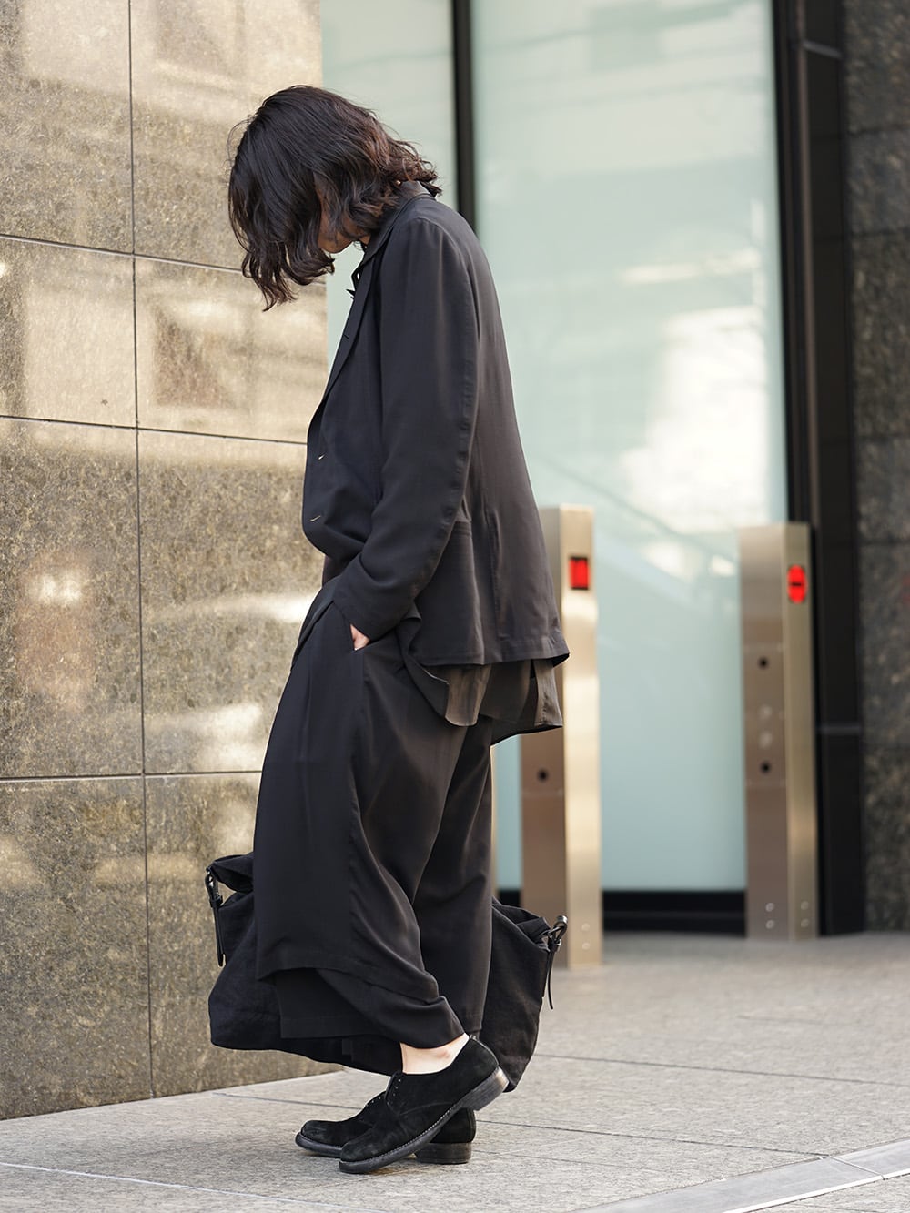 Yohji Yamamoto Rayon Jacket and Pants Style - FASCINATE BLOG