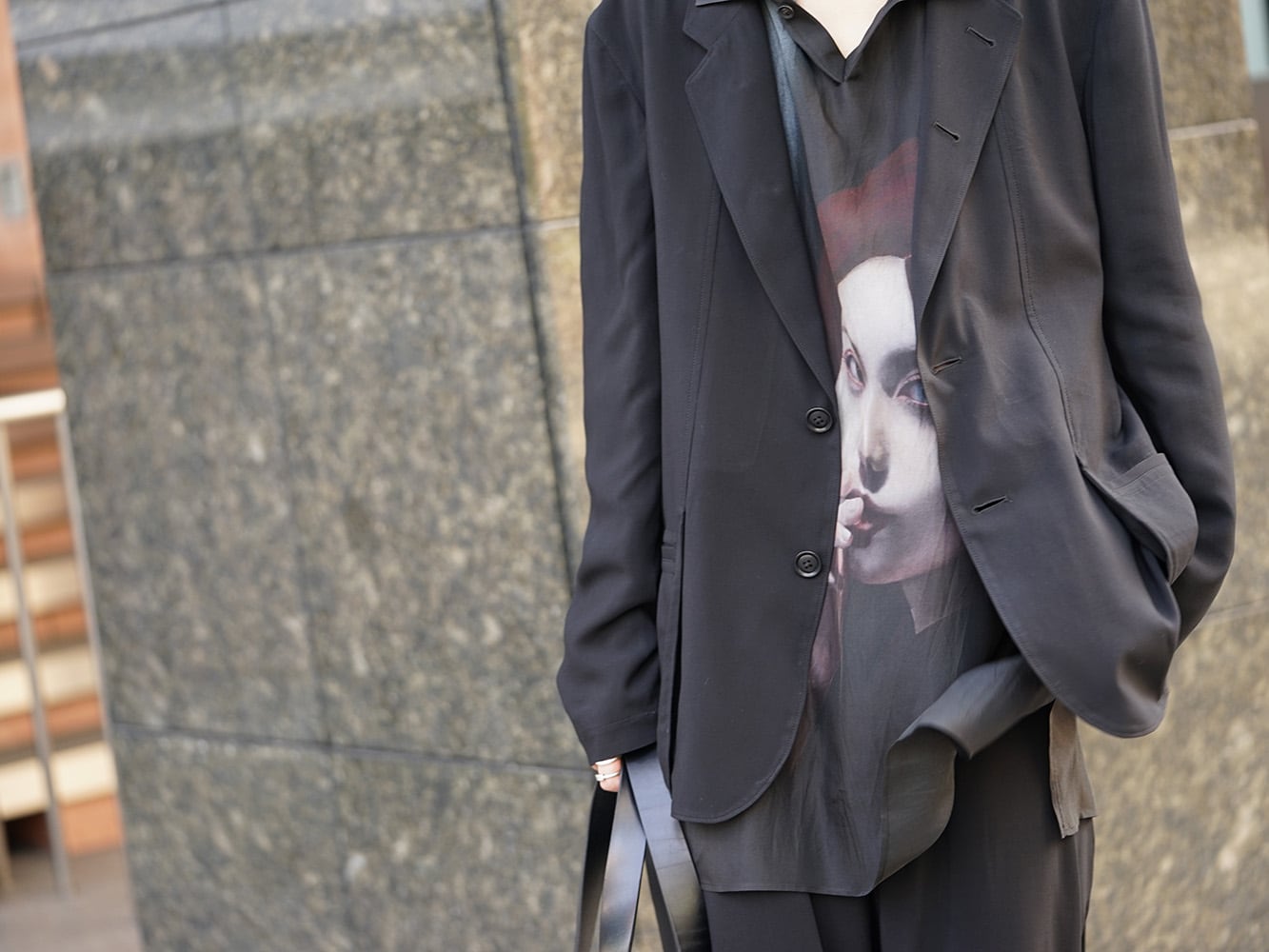 Yohji Yamamoto Rayon Jacket and Pants Style - FASCINATE BLOG