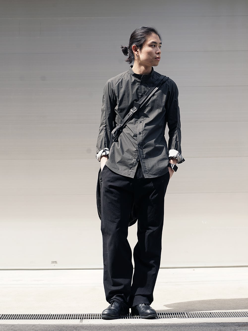 DEVOA SS18 Recommended PU Print Shirt Style