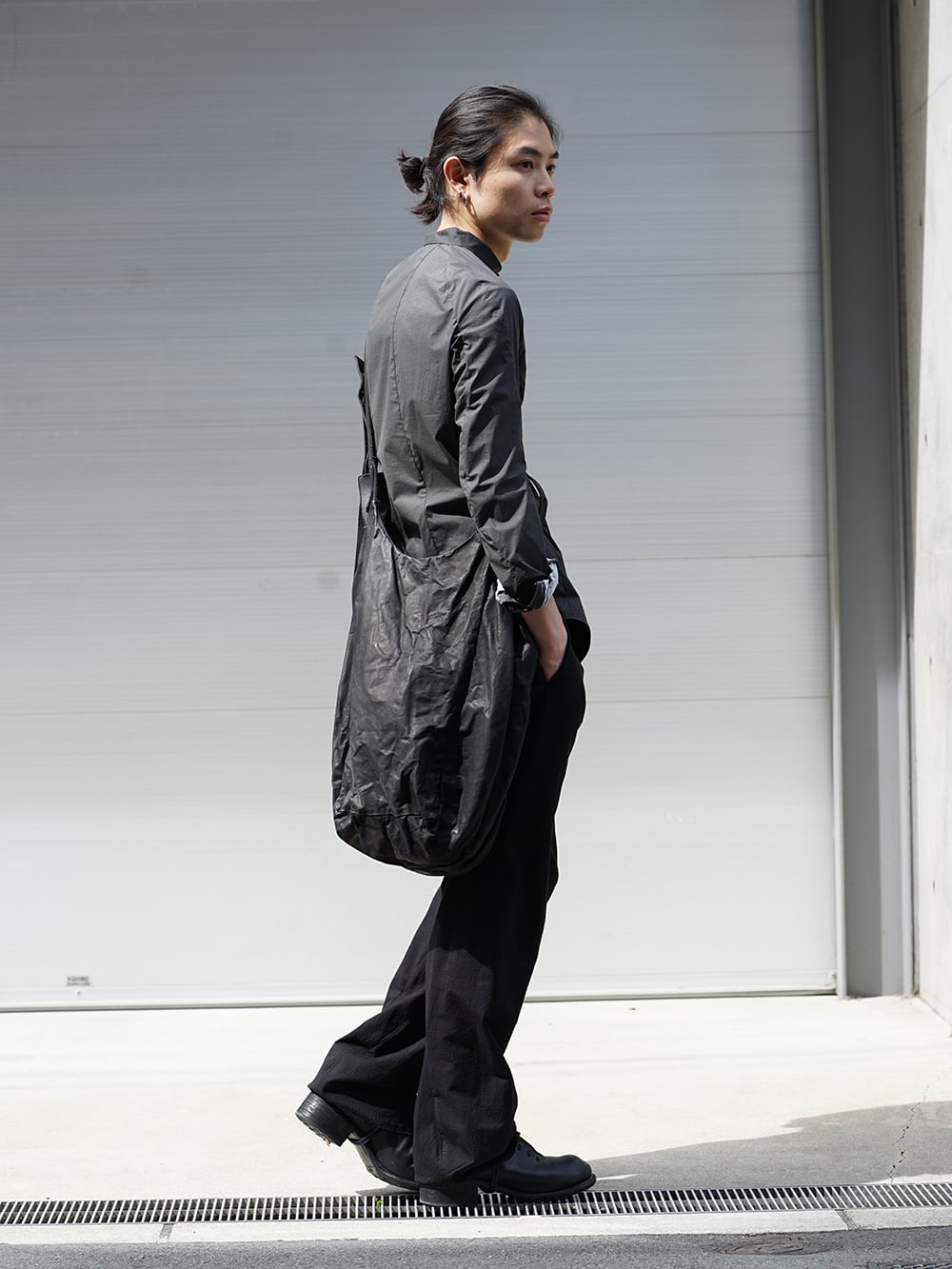 DEVOA SS18 Recommended PU Print Shirt Style