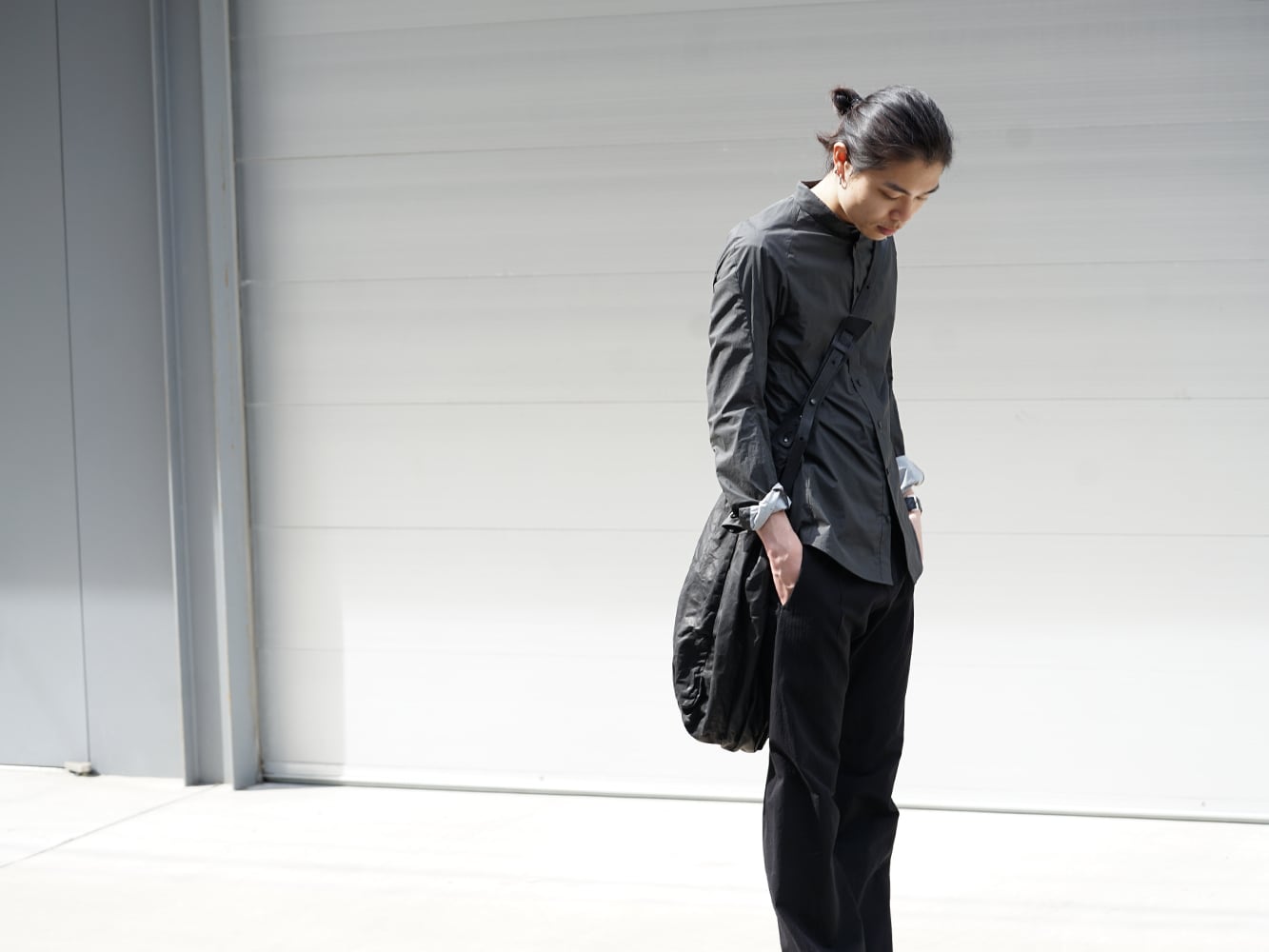 DEVOA SS18 Recommended PU Print Shirt Style