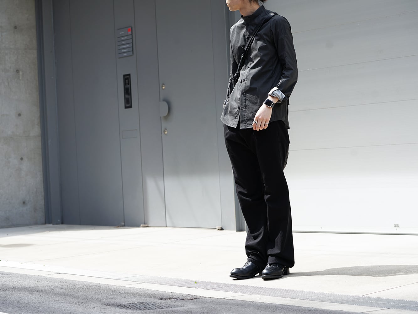 DEVOA SS18 Recommended PU Print Shirt Style