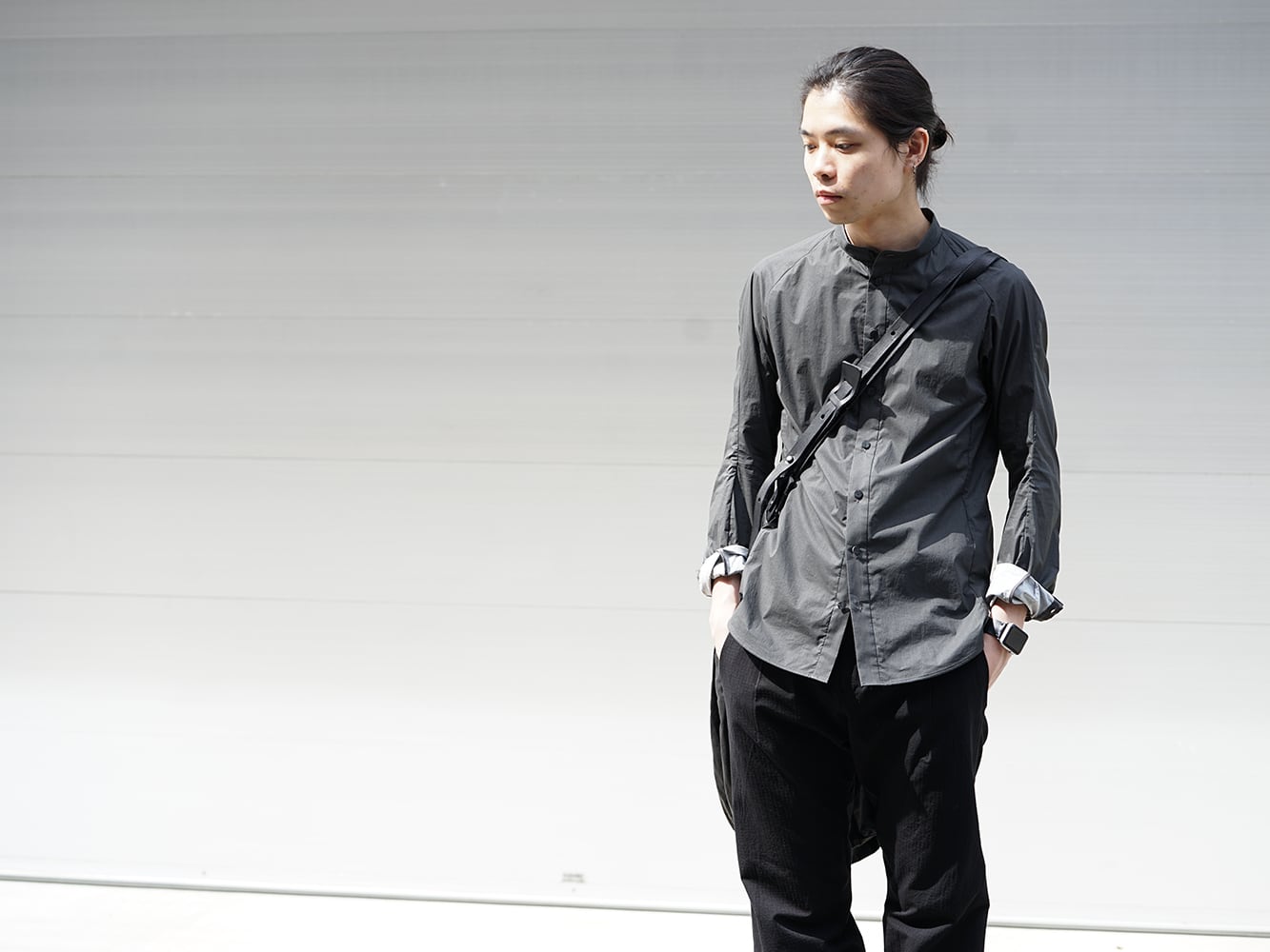 DEVOA SS18 Recommended PU Print Shirt Style