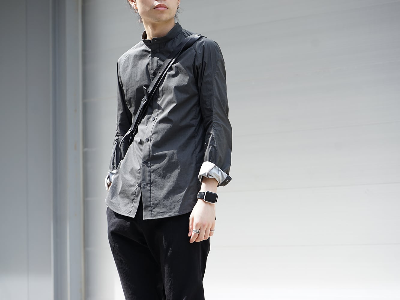 DEVOA SS18 Recommended PU Print Shirt Style