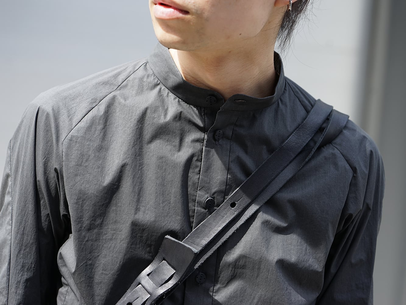 DEVOA SS18 Recommended PU Print Shirt Style