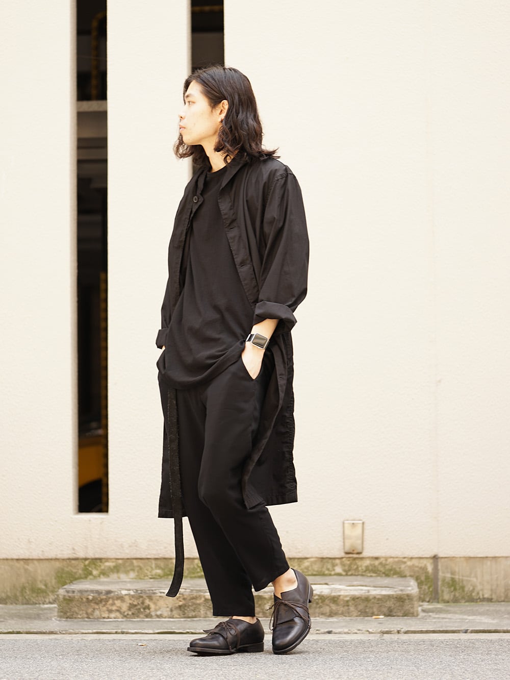 YOHJI YAMAMOTO 18SS Dyed Coat with Stole Style - FASCINATE BLOG