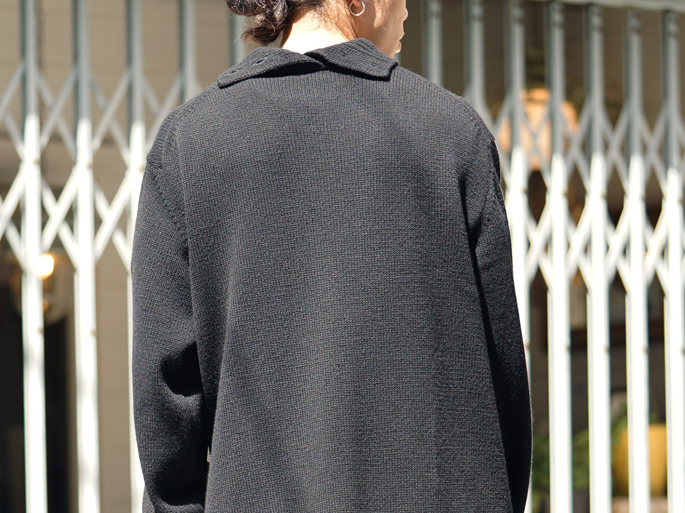 Yohji Yamamoto 18AW Girl Pattern Turtle Intersia Knit Style 08