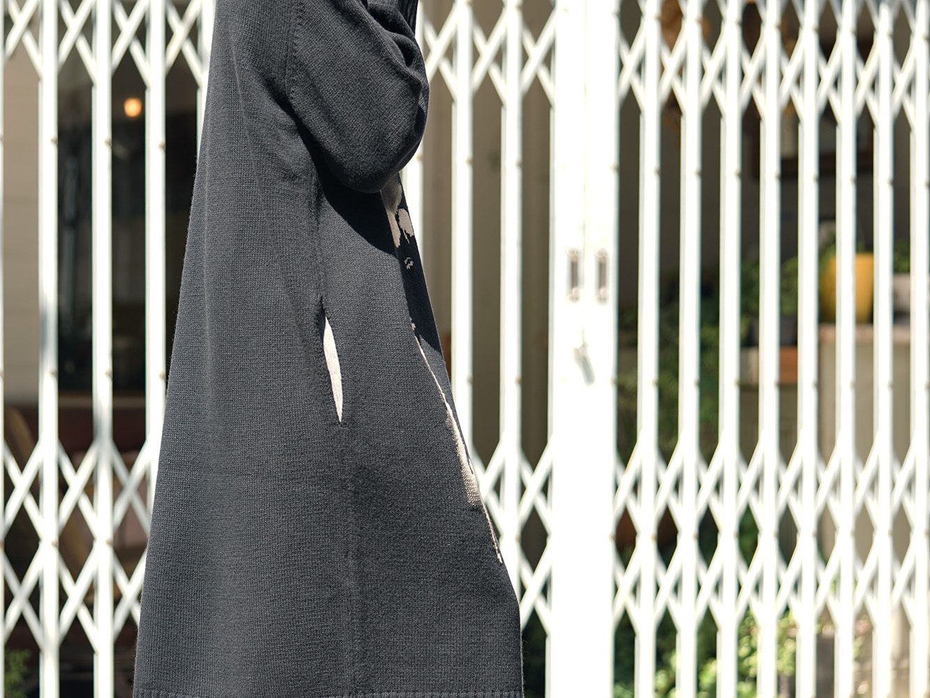 Yohji Yamamoto 18AW Girl Pattern Turtle Intersia Knit Style 08