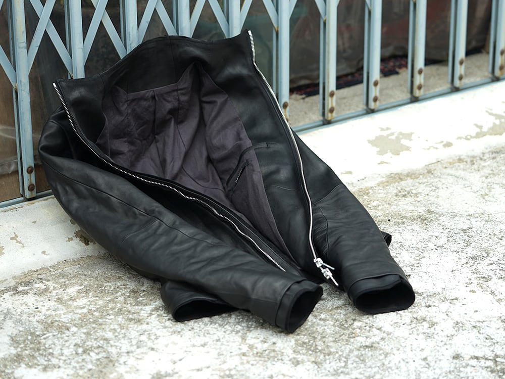 D.HYGEN (SADDAM TEISSY) 18-19AW High Neck Leather Jacket 07