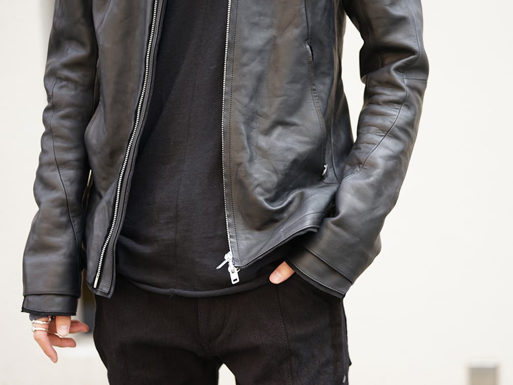 D.HYGEN (SADDAM TEISSY) 18-19AW High Neck Leather Jacket 06