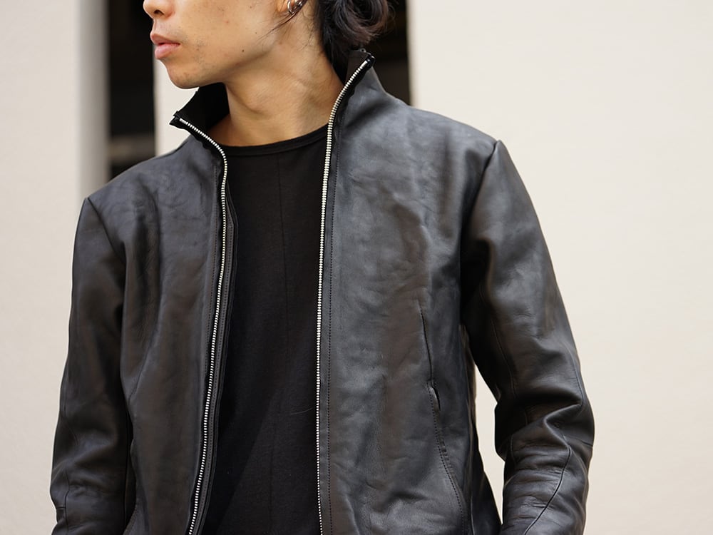 D.HYGEN (SADDAM TEISSY) 18-19AW High Neck Leather Jacket 03