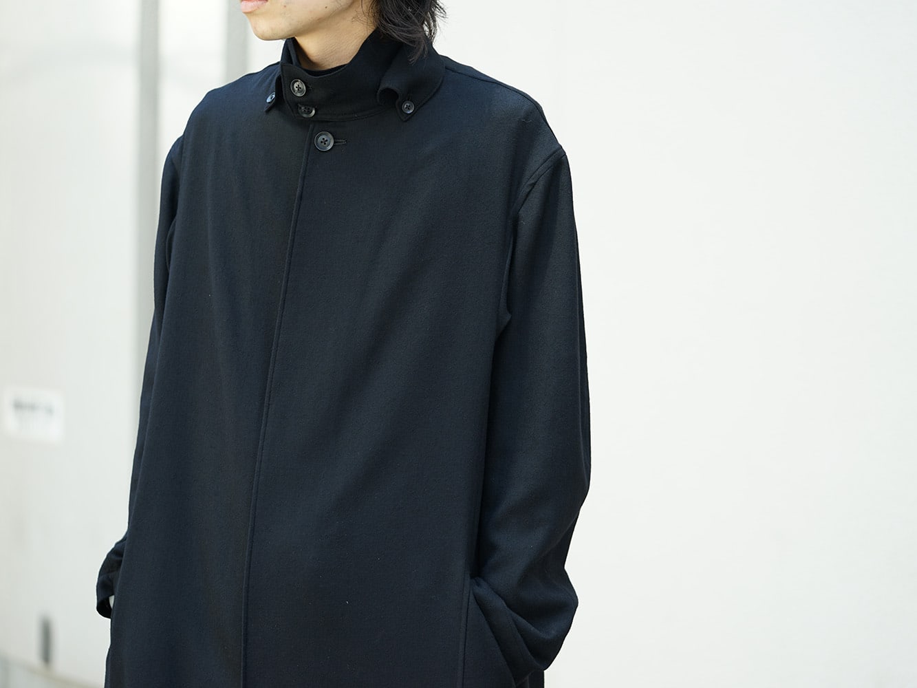 Yohji Yamamoto - ヨウジヤマモト 18AW Collared Tab Coat Dress Wool