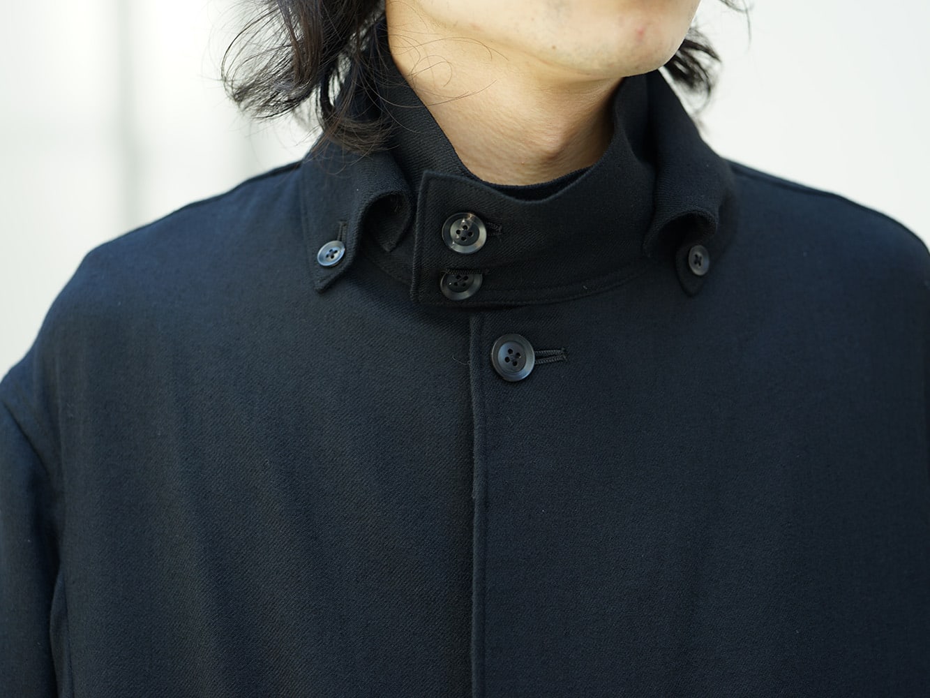 Yohji Yamamoto - ヨウジヤマモト 18AW Collared Tab Coat Dress Wool