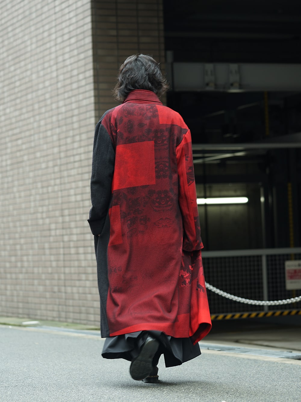 Yohji Yamamoto - ヨウジヤマモト 18AW Red flannel right front 